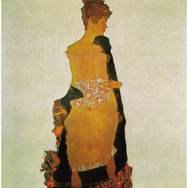 Famous artists art prints. Giclee Print Poster Portrait of Gerti Schiele Egon Schiele 1909